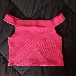 Guess off the shoulder crop top